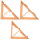 3Pcs Teaching Triangle Rulers Multi-Functional Geometry Tools 4