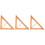 3Pcs Teaching Triangle Rulers Multi-Functional Geometry Tools 5