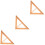 3Pcs Teaching Triangle Rulers Multi-Functional Geometry Tools 6