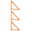 3Pcs Teaching Triangle Rulers Multi-Functional Geometry Tools 8