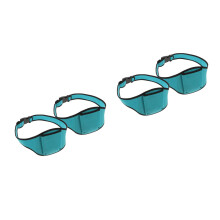 4Stk Gym Mikrophonhülle Polyester Blau Verstellbarer Hüftgurt