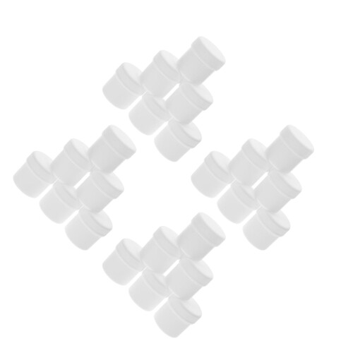 24Pcs Reusable White Plastic Paint Buckets with High-Sealing Lids