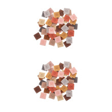 200Pièces Étiquettes En Coton Colorées Fait Main, Brodées Embossées