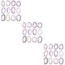 36Stk Elastische Haargummis Lila Stretchy Haarband Deko Für Mädchen