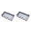 2Pièces Cache- Prise Étanche ABS Gris Protection Murale 1