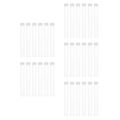 30Pcs Clear Pc Incense Stick Storage Tubes Plastic Containers