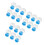 18Pcs DIY Blue Plastic Snow Globe Display Domes for Christmas Decor 1
