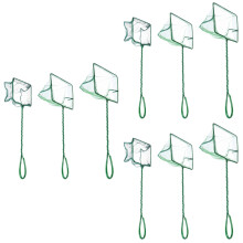 9Stk Handliches Fischernetz Grün Nylon Eisen Für Aquarium Und Teich