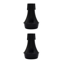 2Pièces Sourdine Trompette ABS Noire Réduction Volume Pratique Durable