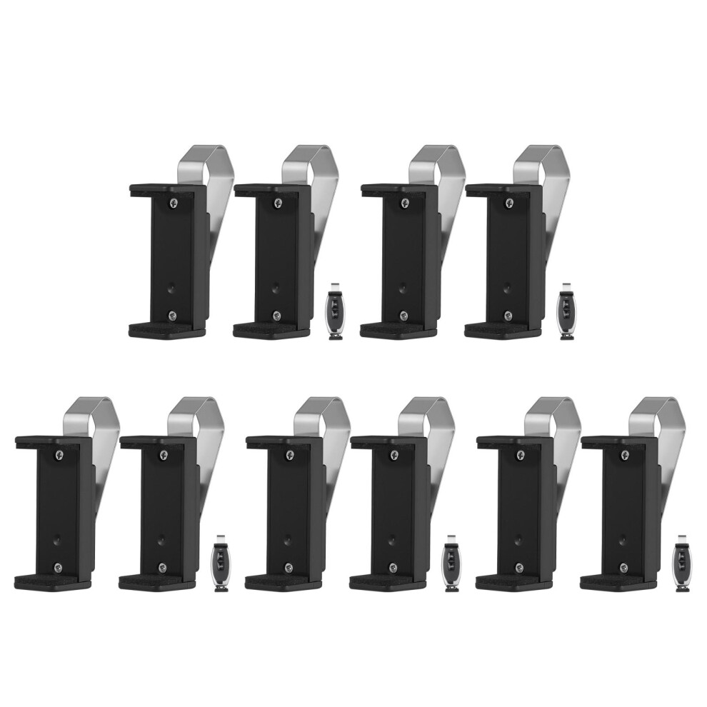 10Pcs Car Visor Clips For Garage Door Remote Abs Stainless Steel Black 3701208551000