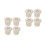 8Pièces Capuchons Plastique Beige Pour Fixation Sécurisée De 1