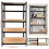 5 Tier Galvanised Heavy Duty Shelving Rack 875KG 1