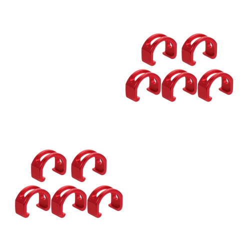 10Pièces Clips C Aluminium Antirouille Flexibles Solides