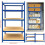 5 Tier Galvanised Heavy Duty Shelving Rack 875KG 2
