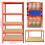 5 Tier Galvanised Heavy Duty Shelving Rack 875KG 6