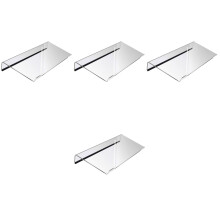 4Stk Ergonomischer Tastaturhalter Transparent Acryl Für & Büro