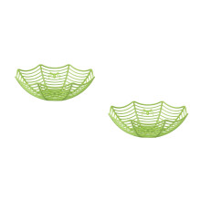 2Pièces Bols Vert Pour Fruits Snacks Décoration