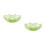 2Pièces Bols Vert Pour Fruits Snacks Décoration 1
