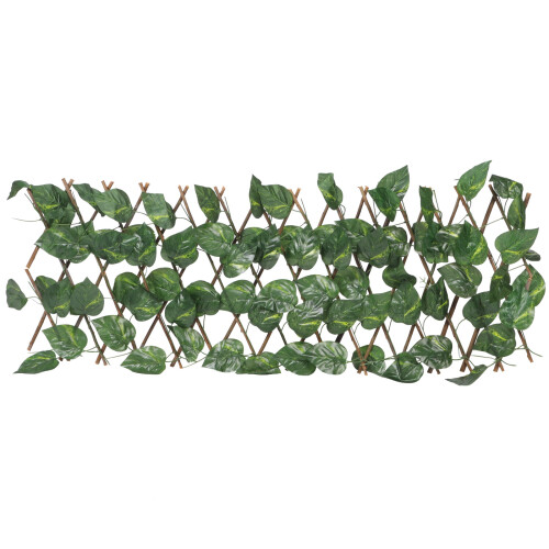 5Pièces Mur Végétal Artificiel Vert Bois Plastique 1