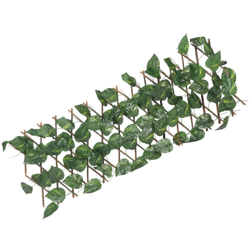 5Pièces Mur Végétal Artificiel Vert Bois Plastique 2