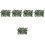 5Pièces Mur Végétal Artificiel Vert Bois Plastique 6