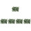 5Pièces Mur Végétal Artificiel Vert Bois Plastique 7