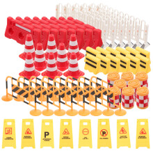 248Pcs Compact Assorted Color Traffic Signs Toy Kids Interactive Play