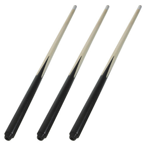 9Stk Kinder Pool Queue Aus Holz Bunt Robust Für Zuhause Billiard 1