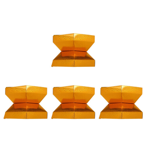 4Pièces Base Papier Pliante Pour Panier Offrandes