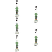 5Pcs Green Jade Car Pendant Bag Hanging Ornament Durable Decor