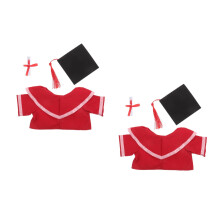 2Ensembles Chapeaux Costumes Ours Peluche Pour Décor Fête