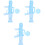 3Pcs Blue Electric Kids Bubble Maker Portable Bubble Blower 1