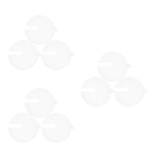 9Pcs Transparent Hand Mixer Splatter Guards for Mixing Bowls Home Use