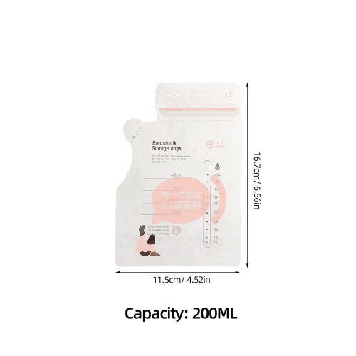 120Stk Temperatursensible Brustmilchbeutel Ldpe+pet Mit Ausgießer 1