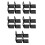 20Pcs Lightproof Black Base Uv Solid Jelly Glue Storage Case for Nails 1