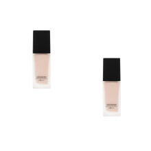 2Pièces Fond De Liquide Hydratant Noir Pour Femmes Fini Naturel