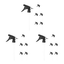 18Pcs Black Plastic Watering Can Sprayer Heads Even Water Distribution