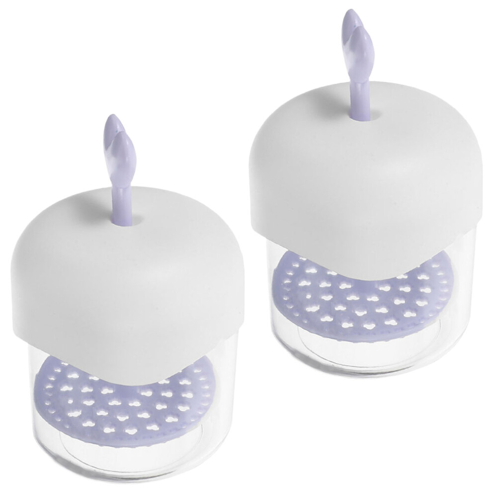 Totority Purple 2Pcs Face Foam Maker Manual Bubble Foamer Facial Cleanser Tool