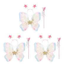 3Ensembles Costume Ailes Enfants Baguette Cosplay