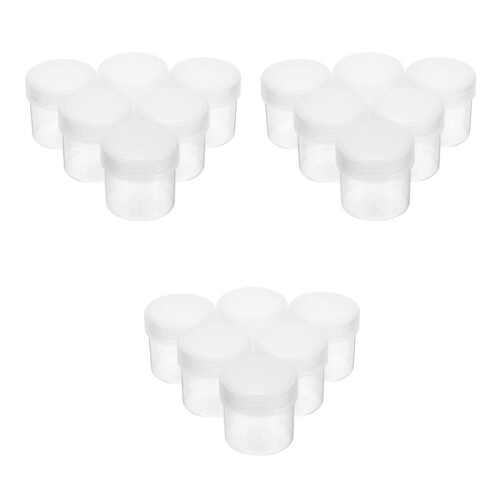 18Pcs Lightweight Hdpe Plastic Buckets for Paint Storage and Transport