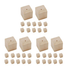 36Pièces Base En Bois Khaki Pour Pose De Fleurs Sur Gâteaux Stables