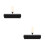 2Pcs Glue Roller for Painting Rubber Wood Handle Durable Black Tool 1