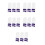 15Pièces À Dents En Nylon Violet Pour Petits Chats 1