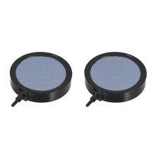 2Pcs Aquarium Bubble Stone Pieces Silent Operation Black Aerator