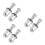 6Ensembles Kits Écrous Roue Acier Argent Adaptés Voitures 1