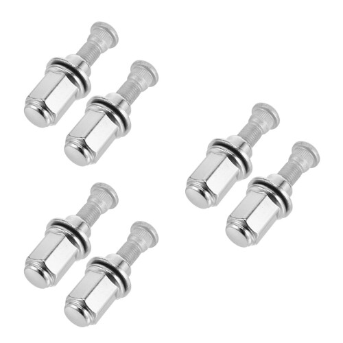 6Ensembles Kits Écrous Roue Acier Argent Adaptés Voitures
