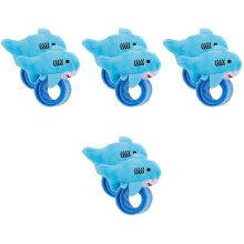 8Stk Plüsch Slap Armbänder Blau Hai Kinderparty