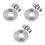 36Pcs Stainless Steel Cooking Rings Muffin Baking Tool Silver 1