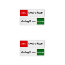 4Pcs Acrylic Sliding Door Signs Office Room Use Open Available Privacy