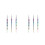 6Pièces Nail Art ABS Maniucure DIY 1